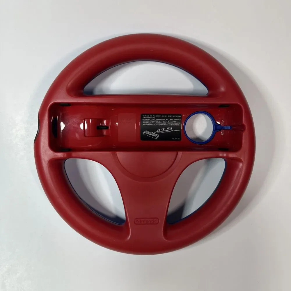 Nintendo Wii Mario Kart Steering Wheel - Red &Blue for wii remote